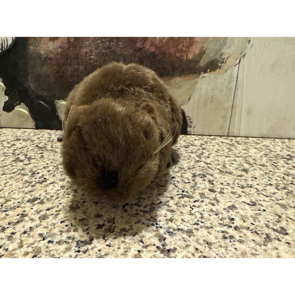 Dakin Beaver New Stuffed Plush 1989 Doll Toy Furry Brown Realistic Vtg Figure